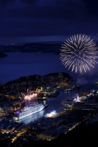 Bergen, Norway 20150517: Viking Star christening in Bergen. PHOTO: PAUL S. AMUNDSEN